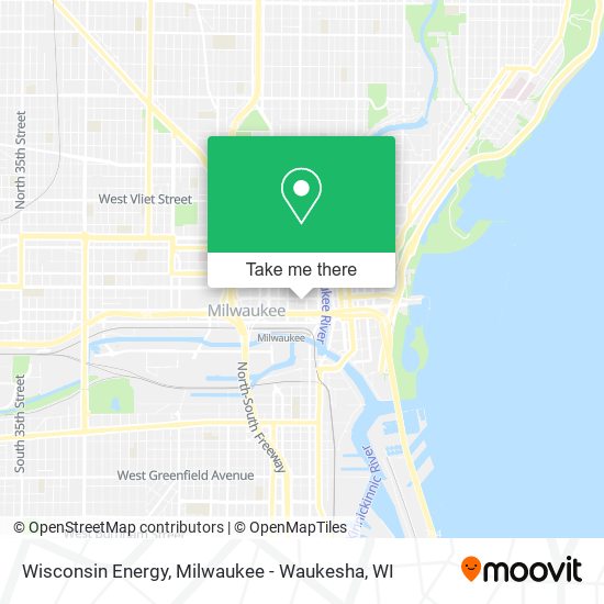 Mapa de Wisconsin Energy