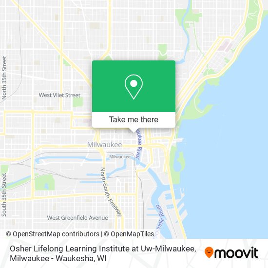 Mapa de Osher Lifelong Learning Institute at Uw-Milwaukee