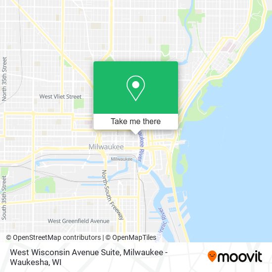 Mapa de West Wisconsin Avenue Suite