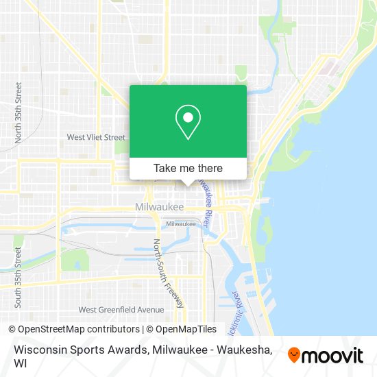 Mapa de Wisconsin Sports Awards