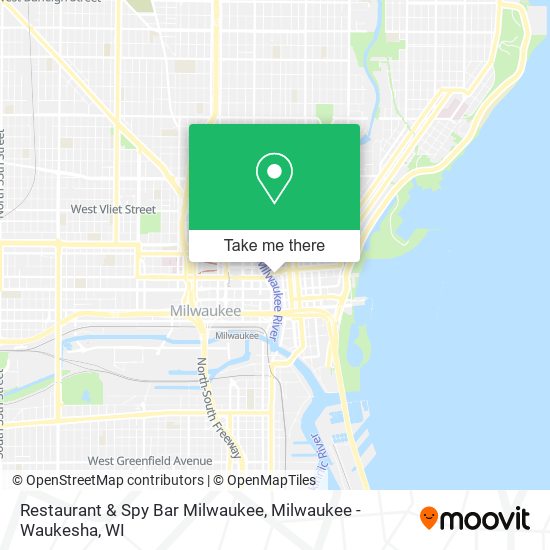 Restaurant & Spy Bar Milwaukee map