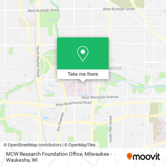 MCW Research Foundation Office map