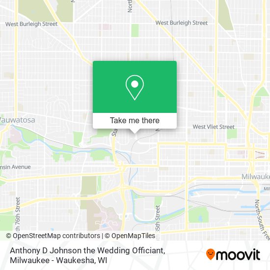 Mapa de Anthony D Johnson the Wedding Officiant