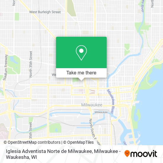 Mapa de Iglesia Adventista Norte de Milwaukee