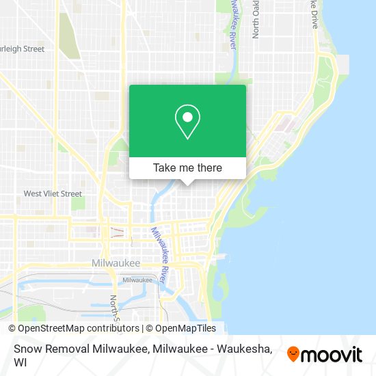 Mapa de Snow Removal Milwaukee