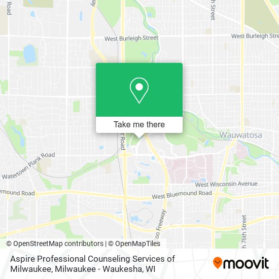 Aspire Professional Counseling Services of Milwaukee map