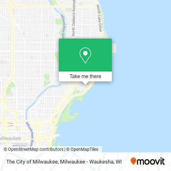 The City of Milwaukee map