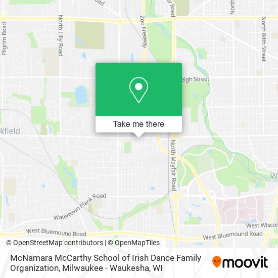 Mapa de McNamara McCarthy School of Irish Dance Family Organization