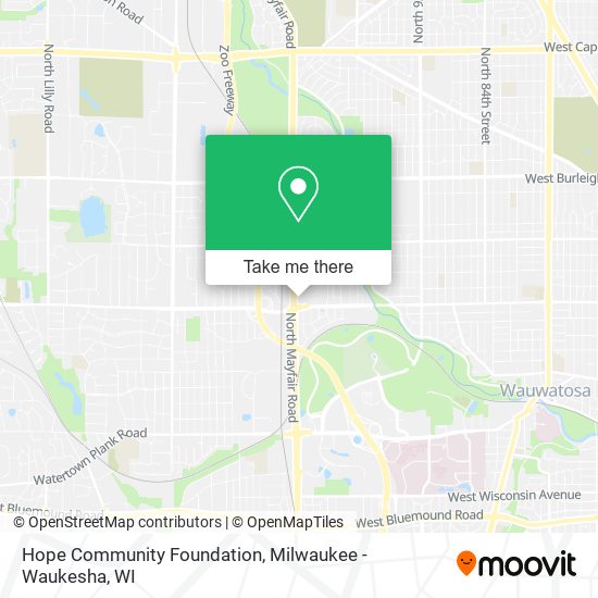 Mapa de Hope Community Foundation