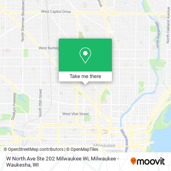 Mapa de W North Ave Ste 202 Milwaukee Wi
