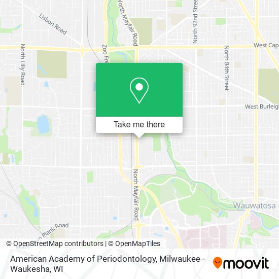 American Academy of Periodontology map