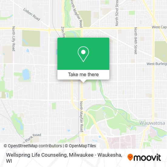 Mapa de Wellspring Life Counseling