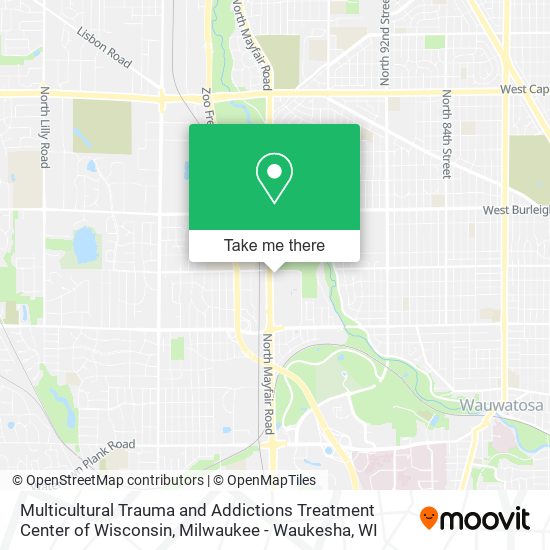 Multicultural Trauma and Addictions Treatment Center of Wisconsin map