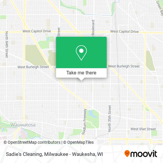 Sadie's Cleaning map