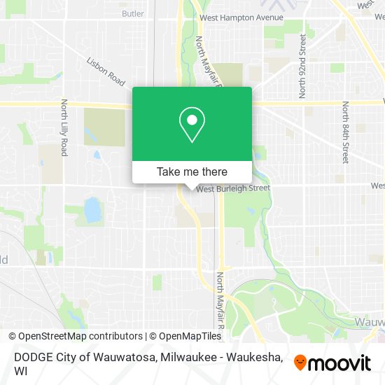 Mapa de DODGE City of Wauwatosa