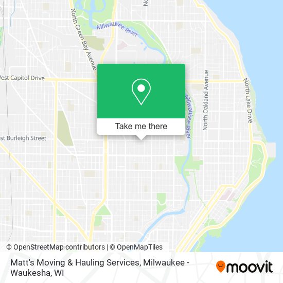 Matt's Moving & Hauling Services map