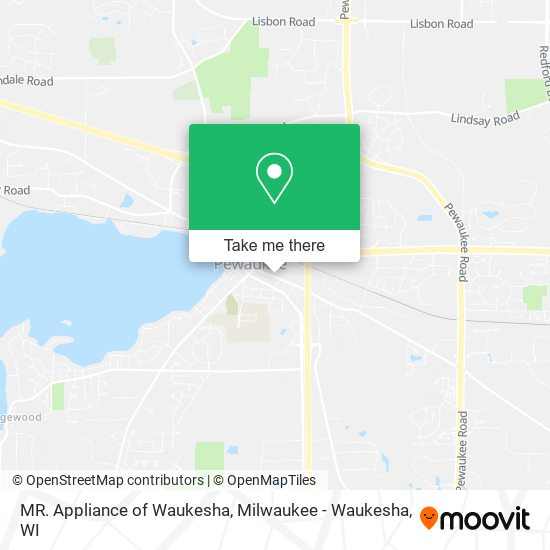 MR. Appliance of Waukesha map