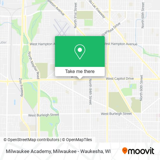 Mapa de Milwaukee Academy