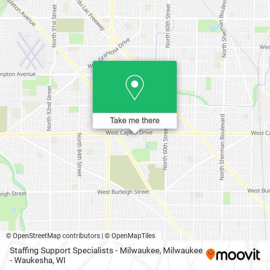Mapa de Staffing Support Specialists - Milwaukee