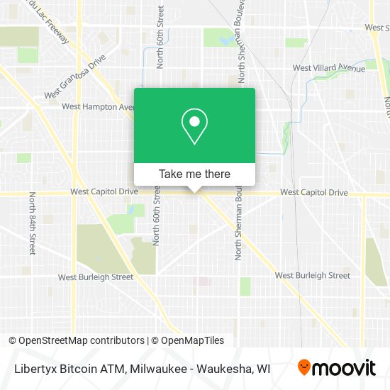 Mapa de Libertyx Bitcoin ATM