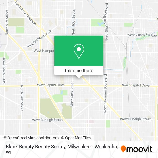 Mapa de Black Beauty Beauty Supply