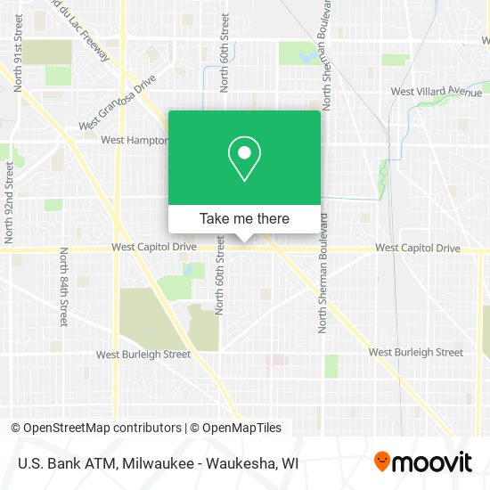 Mapa de U.S. Bank ATM