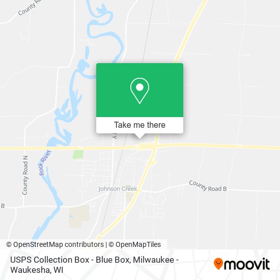 USPS Collection Box - Blue Box map