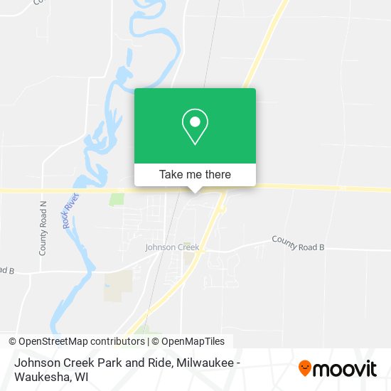 Johnson Creek Park and Ride map
