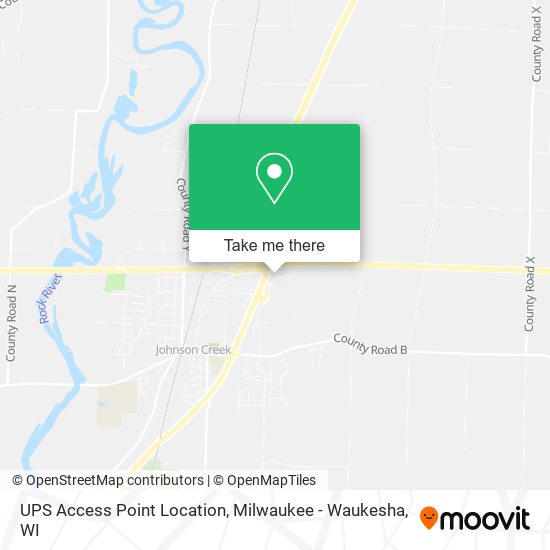 UPS Access Point Location map