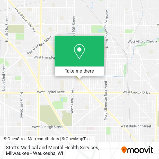 Mapa de Stotts Medical and Mental Health Services