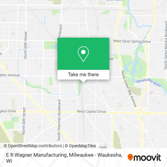 E R Wagner Manufacturing map