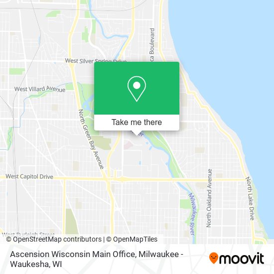 Mapa de Ascension Wisconsin Main Office