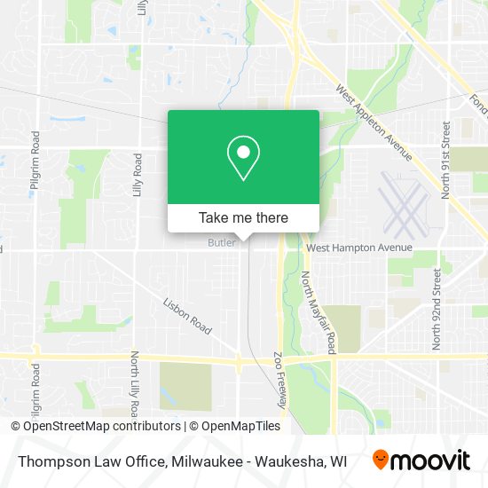 Thompson Law Office map