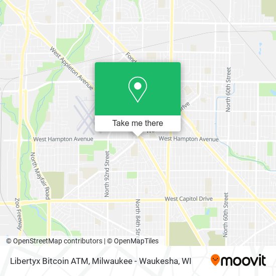 Mapa de Libertyx Bitcoin ATM