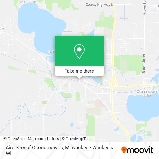 Aire Serv of Oconomowoc map