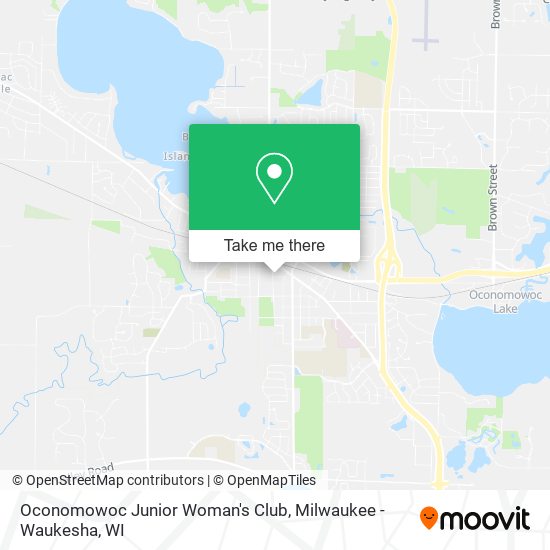 Mapa de Oconomowoc Junior Woman's Club