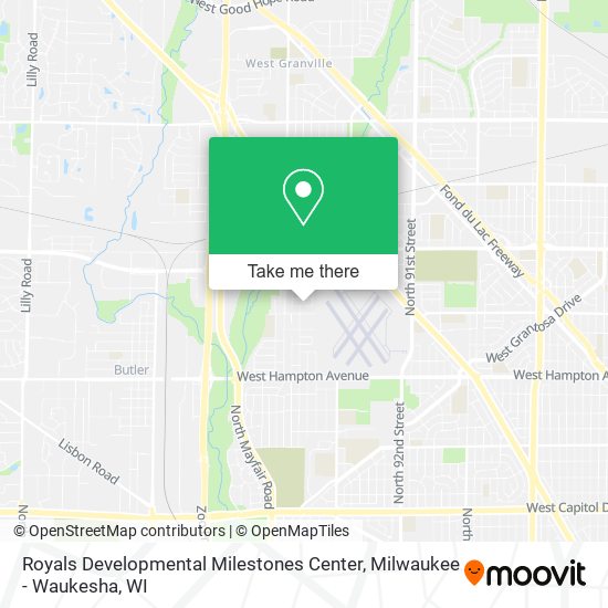 Mapa de Royals Developmental Milestones Center