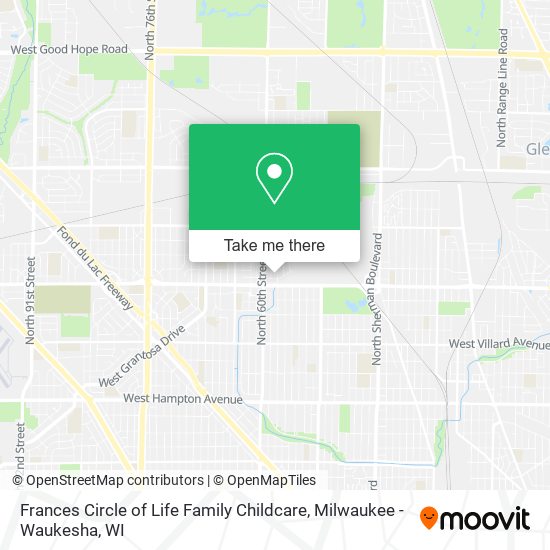 Mapa de Frances Circle of Life Family Childcare