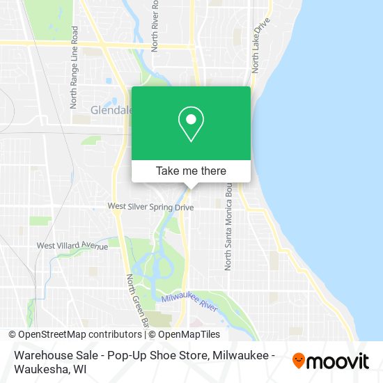 Mapa de Warehouse Sale - Pop-Up Shoe Store