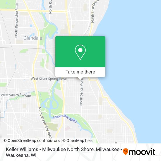 Mapa de Keller Williams - Milwaukee North Shore