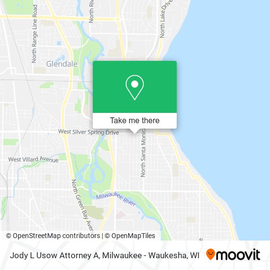 Jody L Usow Attorney A map