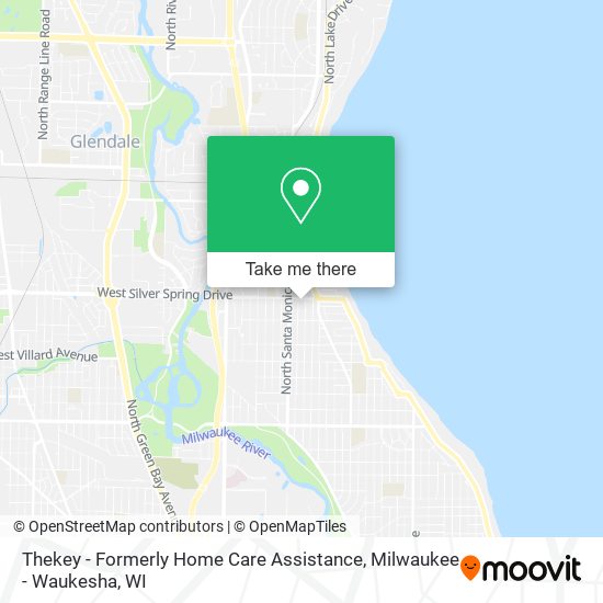 Mapa de Thekey - Formerly Home Care Assistance