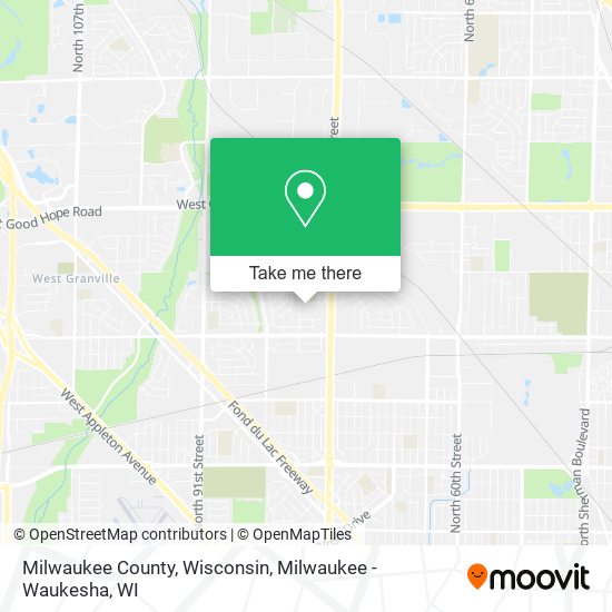 Milwaukee County, Wisconsin map