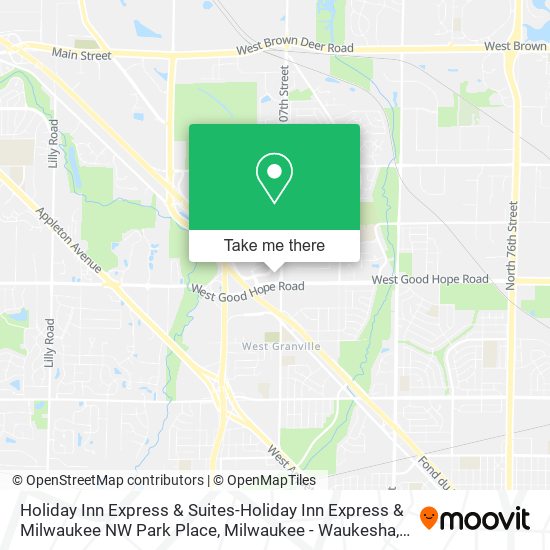 Mapa de Holiday Inn Express & Suites-Holiday Inn Express & Milwaukee NW Park Place