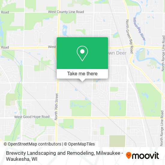 Brewcity Landscaping and Remodeling map