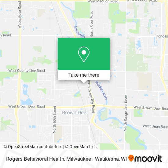 Rogers Behavioral Health map