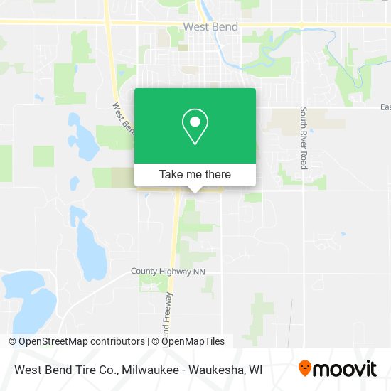 Mapa de West Bend Tire Co.