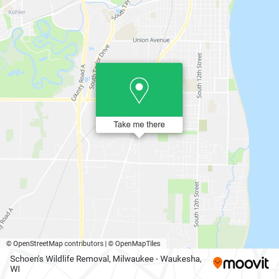 Schoen's Wildlife Removal map