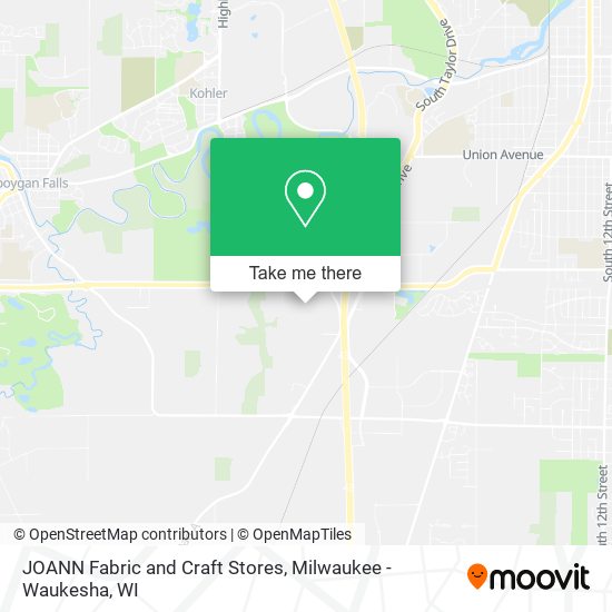 Mapa de JOANN Fabric and Craft Stores