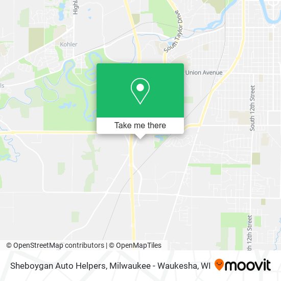 Mapa de Sheboygan Auto Helpers